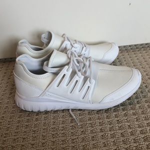 White Adidas Tubular Sneakers